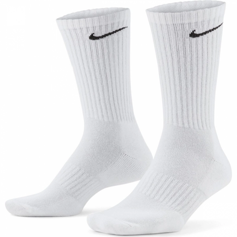 Meia Nike Cano Alto Everyday Cushion Pacote C/ 3 Pares - Branco